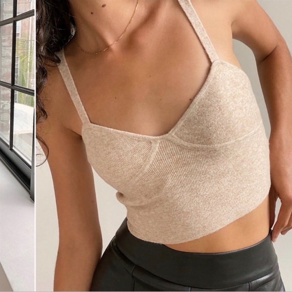 Forever 21 Beige Knit Tank Top - Picture 1 of 1